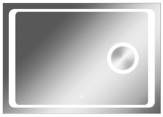 Зеркало Sansa Galaxy 100 alum (линза) с подсветкой