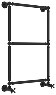 Водяной полотенцесушитель Сунержа Ренессанс 1304 860х500 Матовый чёрный