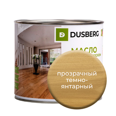 Масло Dusberg с твердым воском на бесцветной основе, 2 л Прозрачный темно-янтарный