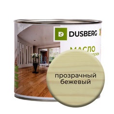 Масло Dusberg с твердым воском на бесцветной основе, 2 л Прозрачный бежевый