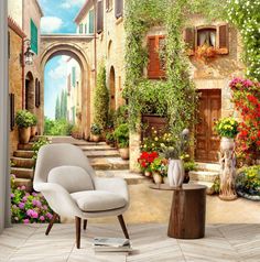 Фотообои Dekor Vinil "Итальянская улочка" 300х270 см