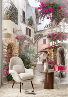 Фотообои Dekor Vinil "Уличное кафе" 200х270 см