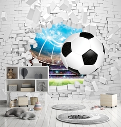 Фотообои Dekor Vinil "3D Футбол" 300х270 см