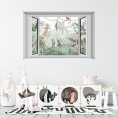 Фотообои Dekor Vinil постер Вид из окна Джунгли 100х150 см