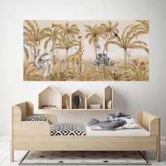 Фотообои Dekor Vinil Джунгли в коричневых оттенках 100х200 см