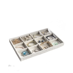 Подставка для украшений 12 ячеек, 35*24*3, цвет серый Queen Fair