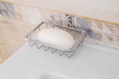 Мыльница Рыжий кот Cozy-SD-1 12 x 7,7 x 3,2 см, прямоугольная, хромированная
