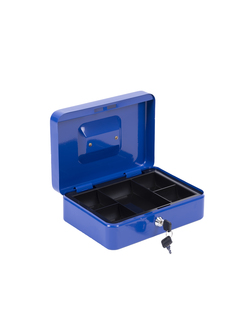 Шкатулка-сейф SAFEBURG Keeper-25 Blue Gloss металлический переносной ящик для денег