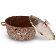 Кастрюля Kelli KL-4018-28 с гранитным покрытием 8,0л