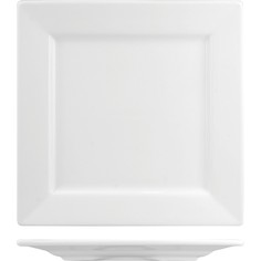 Тарелка Kunstwerk квадратная 190х190х18мм, фарфор, белый