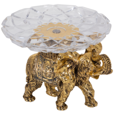 Фруктовница-конфетница Слон Джайпурарт Бронза Bogacho