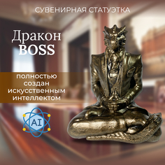 Статуэтка новогодняя бронзовая SPORTIVNO сувенир подарок начальнику Дракон