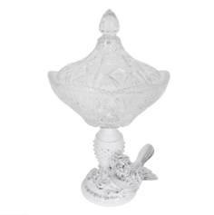 Сахарница Терра Сонг Белая Сильвер Bogacho