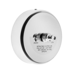 Настенная сушилка для белья ТУНДРА, стальной вытяжной трос 2.8 м. нагрузка до 5 кг. Tundra