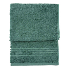 Полотенце Art Soft Tex 50x90 см махровое с бордюром хвойно-зеленое
