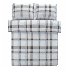 Комплект постельного белья Prime Prive Гетен 1,5-сп бамбук-хлопок 50 x 70 см бело-серый