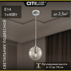 Светильник Citilux Томми CL102010 E14 серый