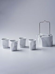Чайный сервиз Cmielow Bent фарфоровый 5 предметов 73632