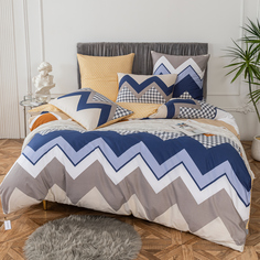 Комплект постельного белья VIVA - HOME TEXTILE Люкс Сатин A319 2 спальный наволочки 70х70