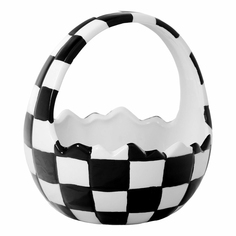 Корзина для декора Dekor pap 14x13,5x14,9 см черно-белая