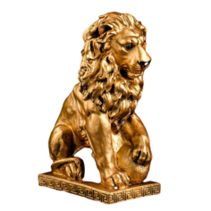 Фигура "Лев сидя с шаром" бронза, 29х18х45см Хорошие сувениры