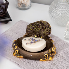 Мыльница Ежик Барб Бронза Bogacho