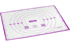 Коврик для раскатки и запекания DASWERK силиконовый, 30x40 см, фиолетовый