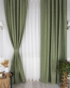 Штора 100% блэкаут на люверсах 240х320 Массимо Натюрель Evrika Home