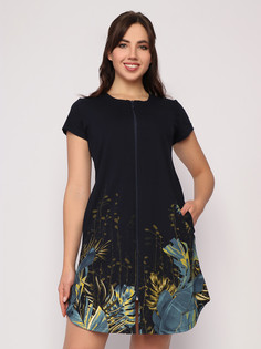 Халат женский Fashion Margo Х159 синий 50 RU