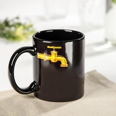 Кружка-хамелеон Доляна «Кран», 350 мл, цвет чёрный