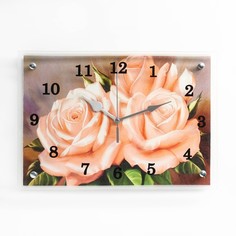 Часы настенные, серия: Цветы, "Розы" 25х35см Сюжет