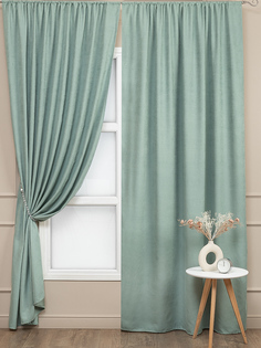 Комплект штор 150х270 Amore Mio канвас шторы на шторной ленте готовые тиффани 2 шт