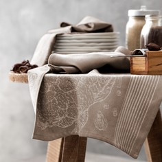 Кухонное полотенце Togas Кроссли 40х60 см, коричнево-бежевый