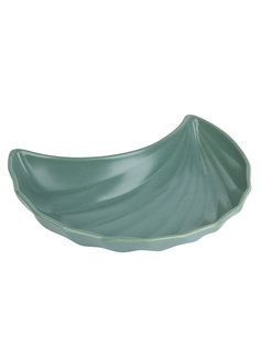 Тарелка фигурная Nouvelle Fresh Taste Dark green фарфоровая 23х13х4 см 1730290