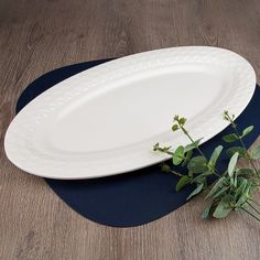 Блюдо сервировочное Nouvelle Маршмеллоу 52х27.5х4.0 см, фарфор