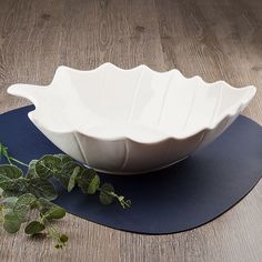 Салатник Nouvelle Маршмеллоу 35.5х23х9 см, фарфор