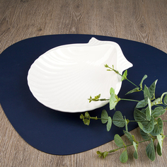 Блюдо сервировочное Nouvelle Маршмеллоу 23х20х6 см, фарфор