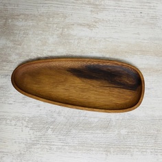 Поднос деревянный декоративный тарелка- менажница No Brand