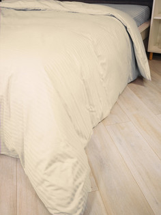 Пододеяльник Linen Way 145х215 страйп-сатин , шампань