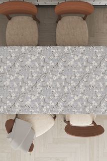 Скатерть COPR13521.40X2.40 140x240 серый/принт Aitana Textil