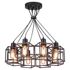 Подвесная люстра Lussole Loft LSP-9541 Черный