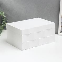 Шкатулка дерево "Комод волна" 24х11,5х16,5 см No Brand