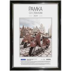 Рамка для фото OfficeSpace 301355, 21х30 см, пластик, цвет Черная, комплект 4 шт Зебра