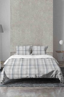 Наволочка из фланели Flannel Light Grey Checks, 21maison xлопок 50x70 No Brand