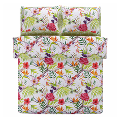 Комплект постельного белья Estia Каприс евро бамбуковый перкаль разноцветный