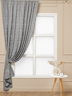 Штора классическая Amore Mio 26952 200*270 см Серая