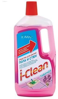 Средство для мытья пола и стен Romax I-CLEAN лаванда, 1000 мл