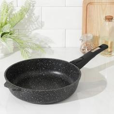 Сковорода Гранит black. Induction Pro, d=26 см, съёмная ручка, антипригарное покрытие No Brand