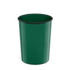 Корзина для бумаг Erich Krause Classic, 13,5 литров, литая, пластик, зеленая