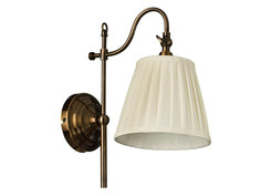 Бра Arte Lamp SEVILLE A1509AP-1PB Полированная медь/Бежевый